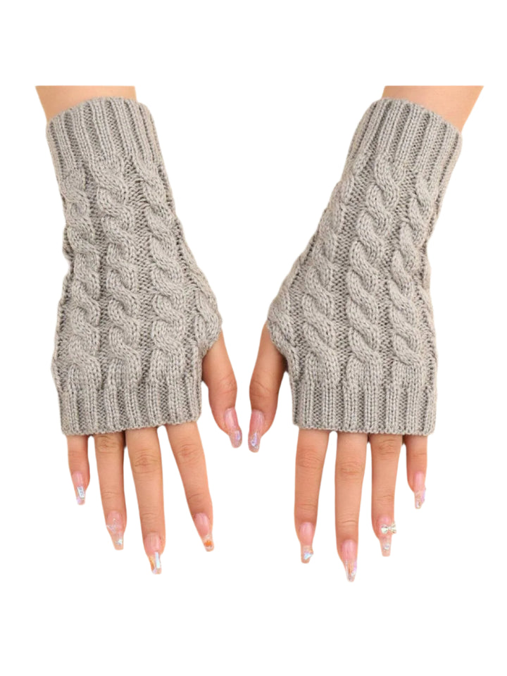 The Cozy Cable Knit Fingerless Gloves