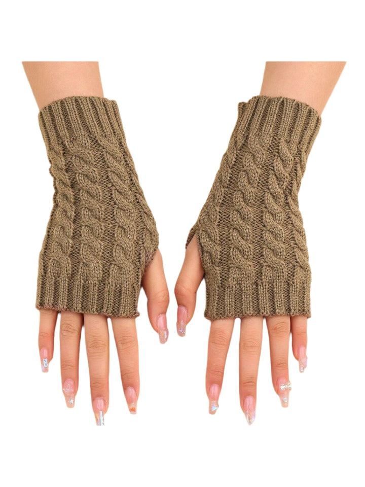 The Cozy Cable Knit Fingerless Gloves