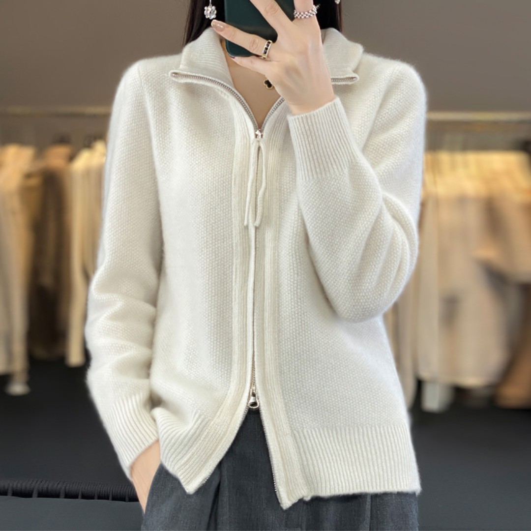 Zip-Up Cardigan