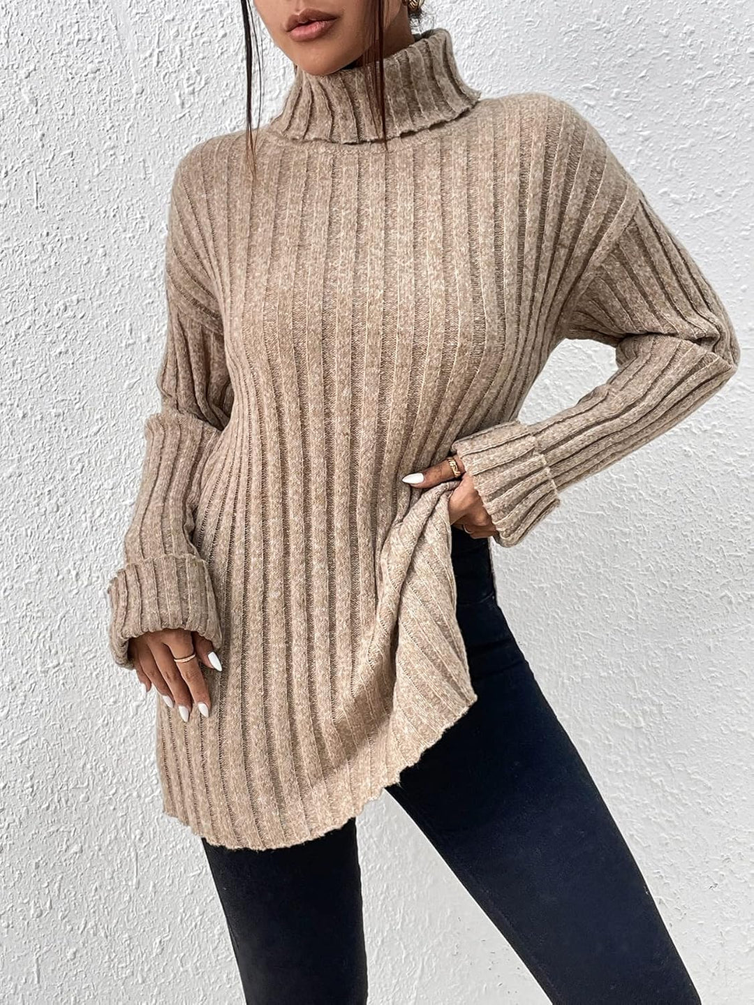 Textured Ribbed Sweater