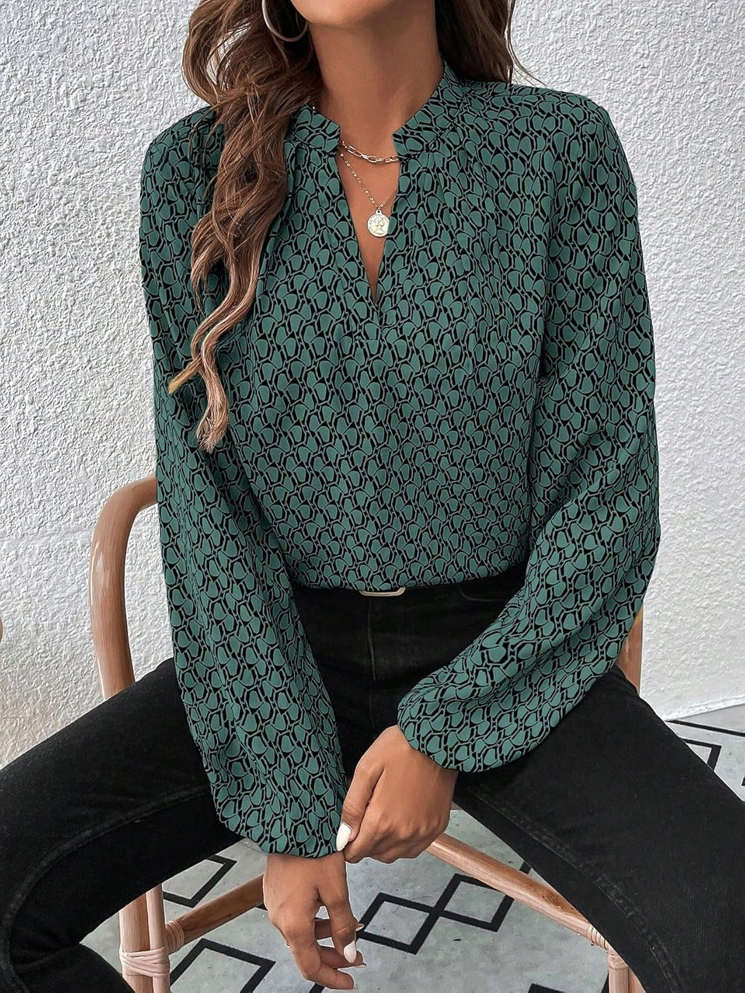 GeoCharm Blouse