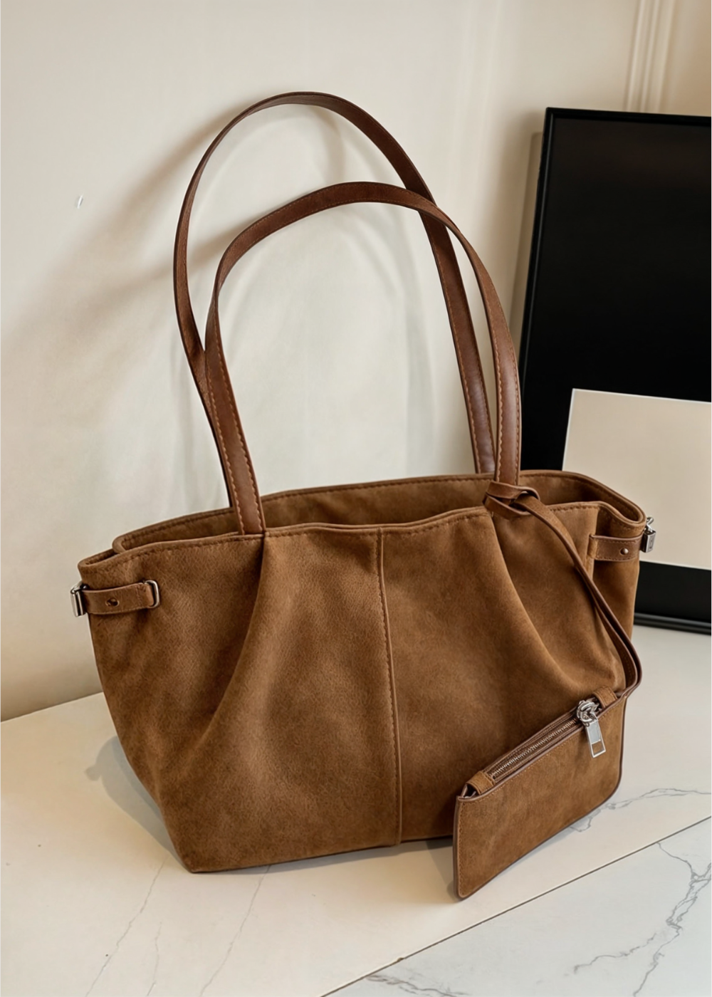 The Eloise Suede Tote