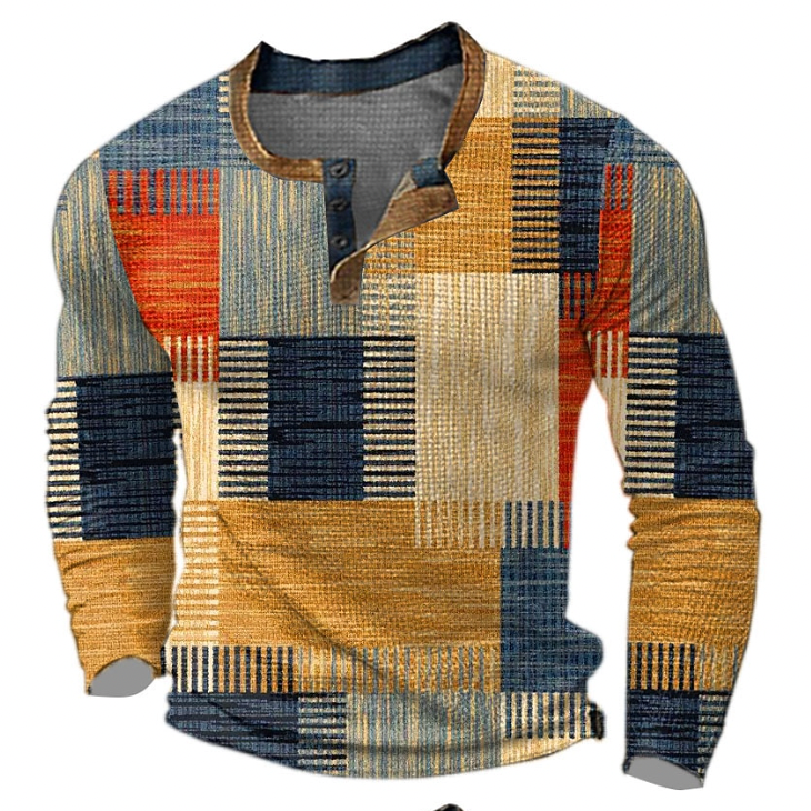 Artisan Patchwork Henley