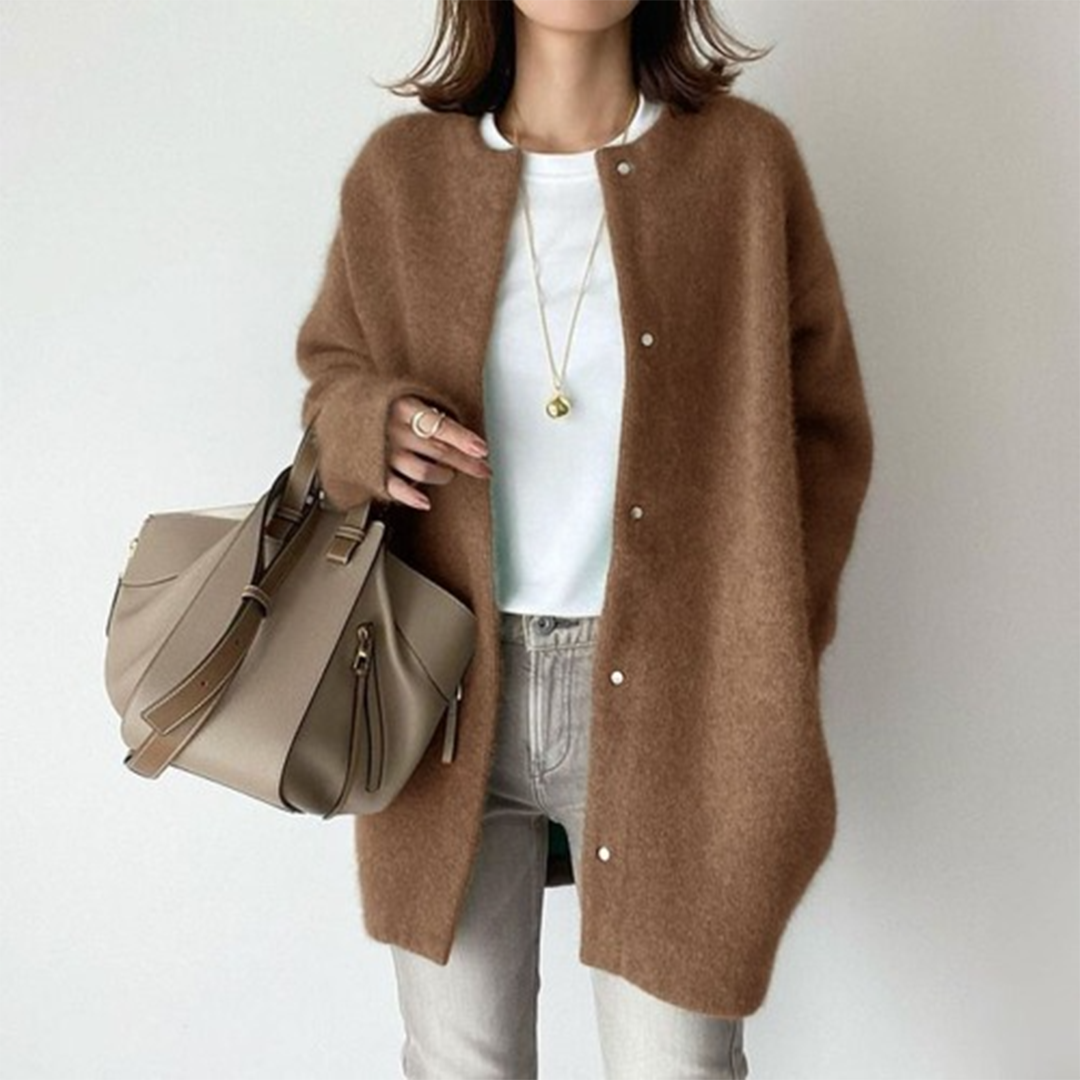 Classic Button-Front Cardigan