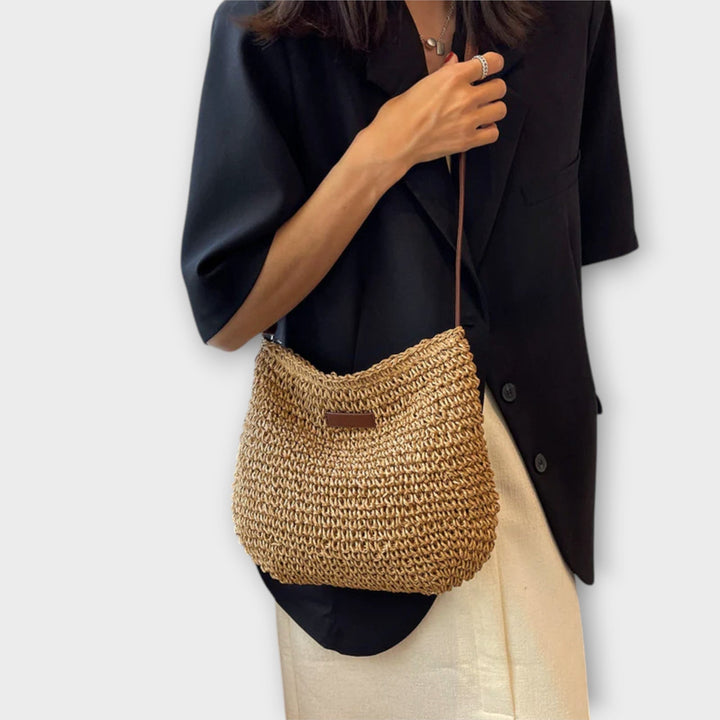 The Sienna Woven Shoulder Bag