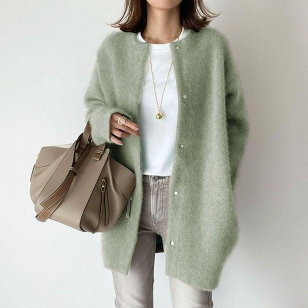 Classic Button-Front Cardigan