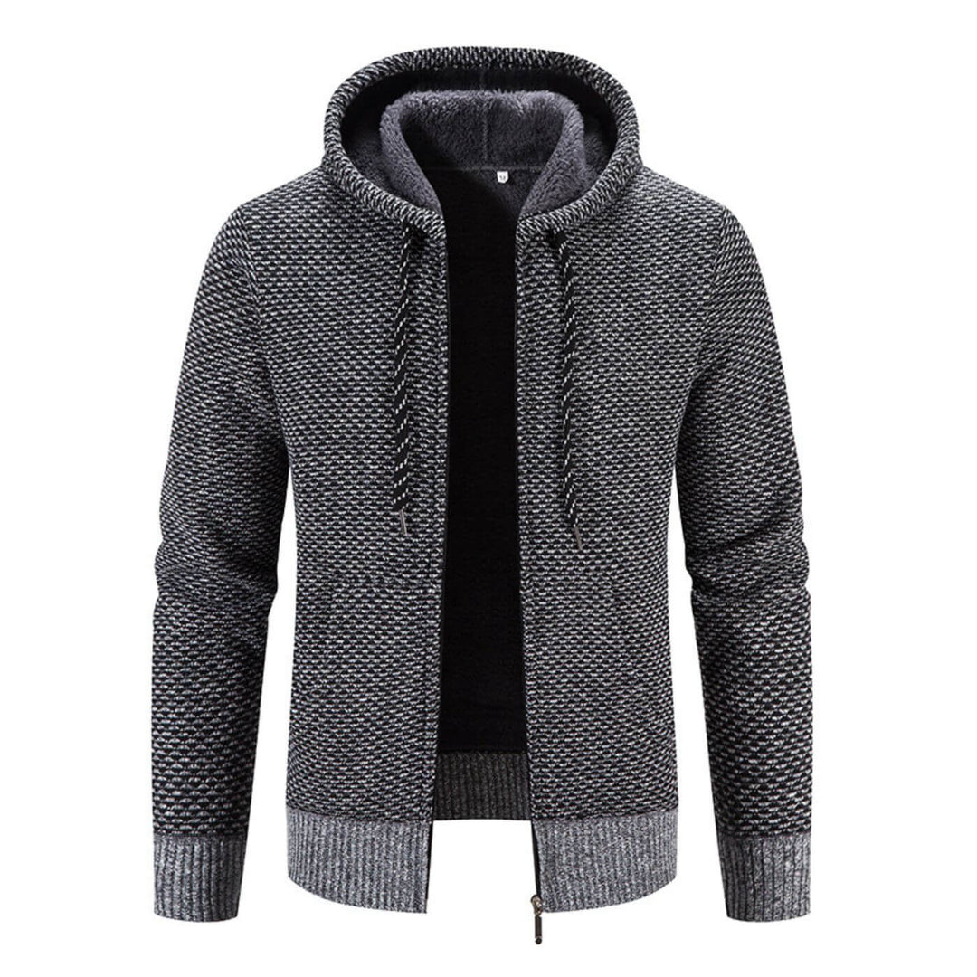 Hooded Knit Jacket