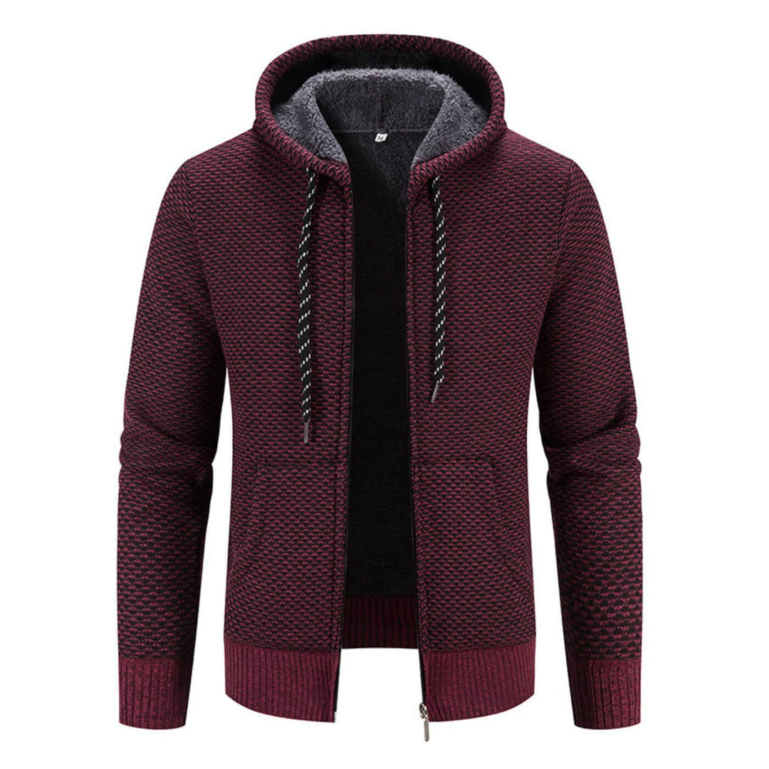 Hooded Knit Jacket