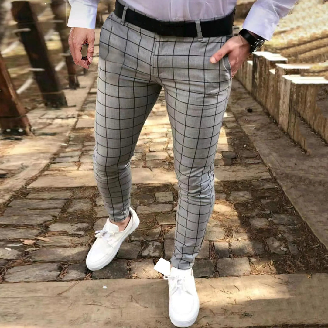 Plaid Classic Casual Trousers