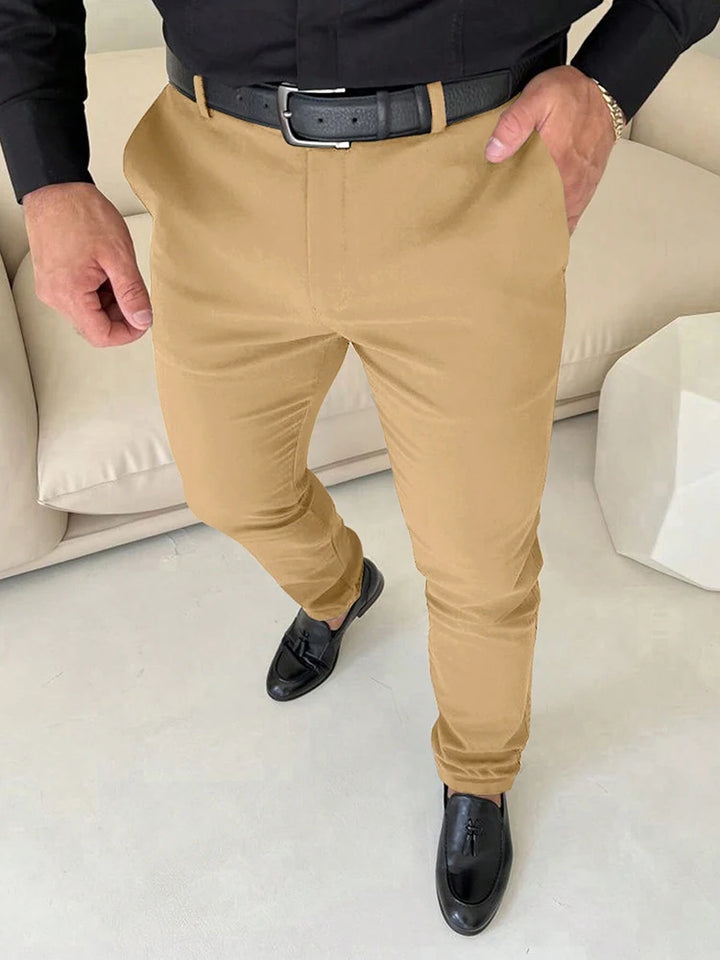 Vintage Slim Fit Suit Trousers