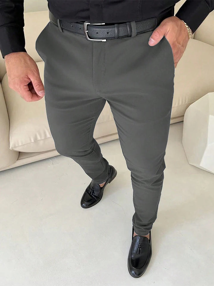 Vintage Slim Fit Suit Trousers