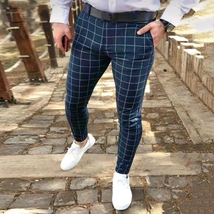 Plaid Classic Casual Trousers