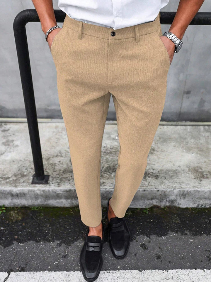 Vintage Slim Fit Suit Trousers