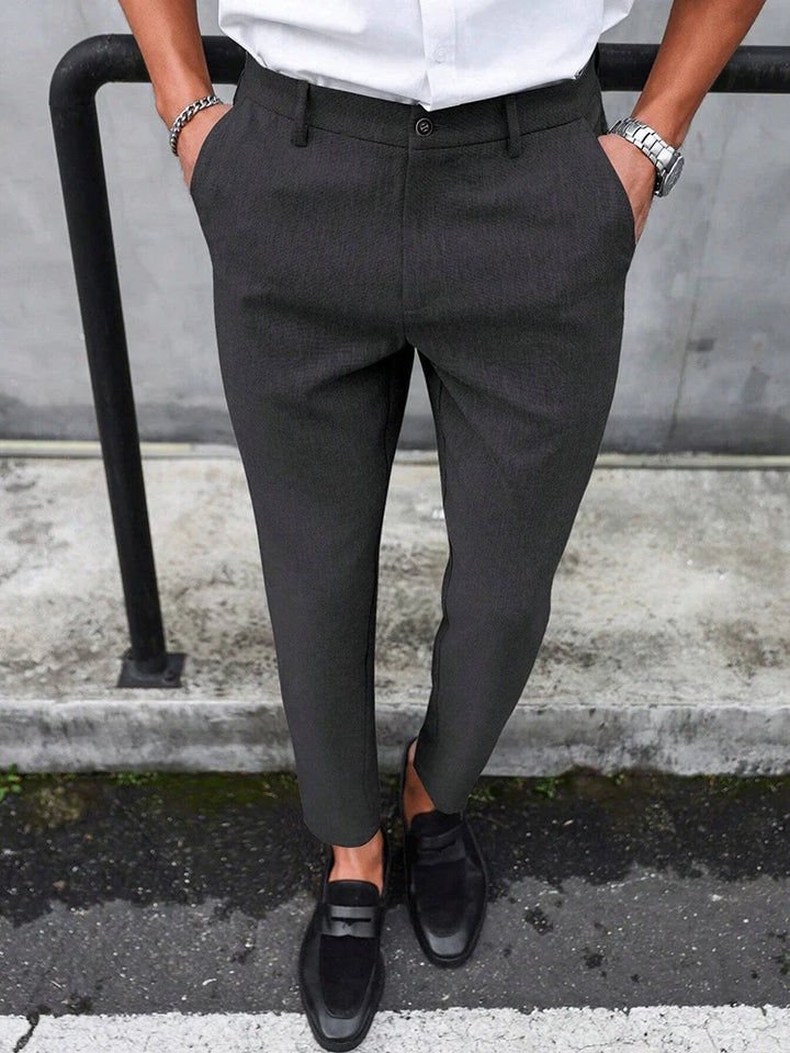 Vintage Slim Fit Suit Trousers