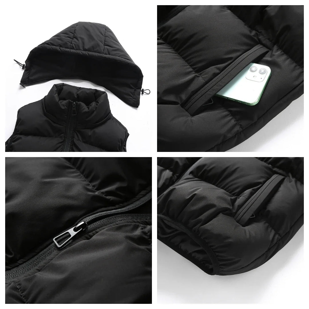 Hooded Comfort Puffer Vest