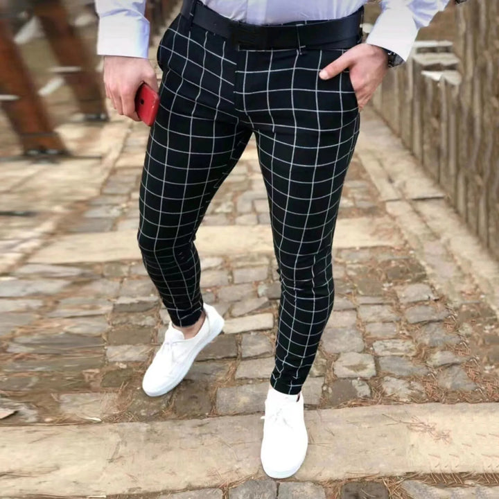 Plaid Classic Casual Trousers