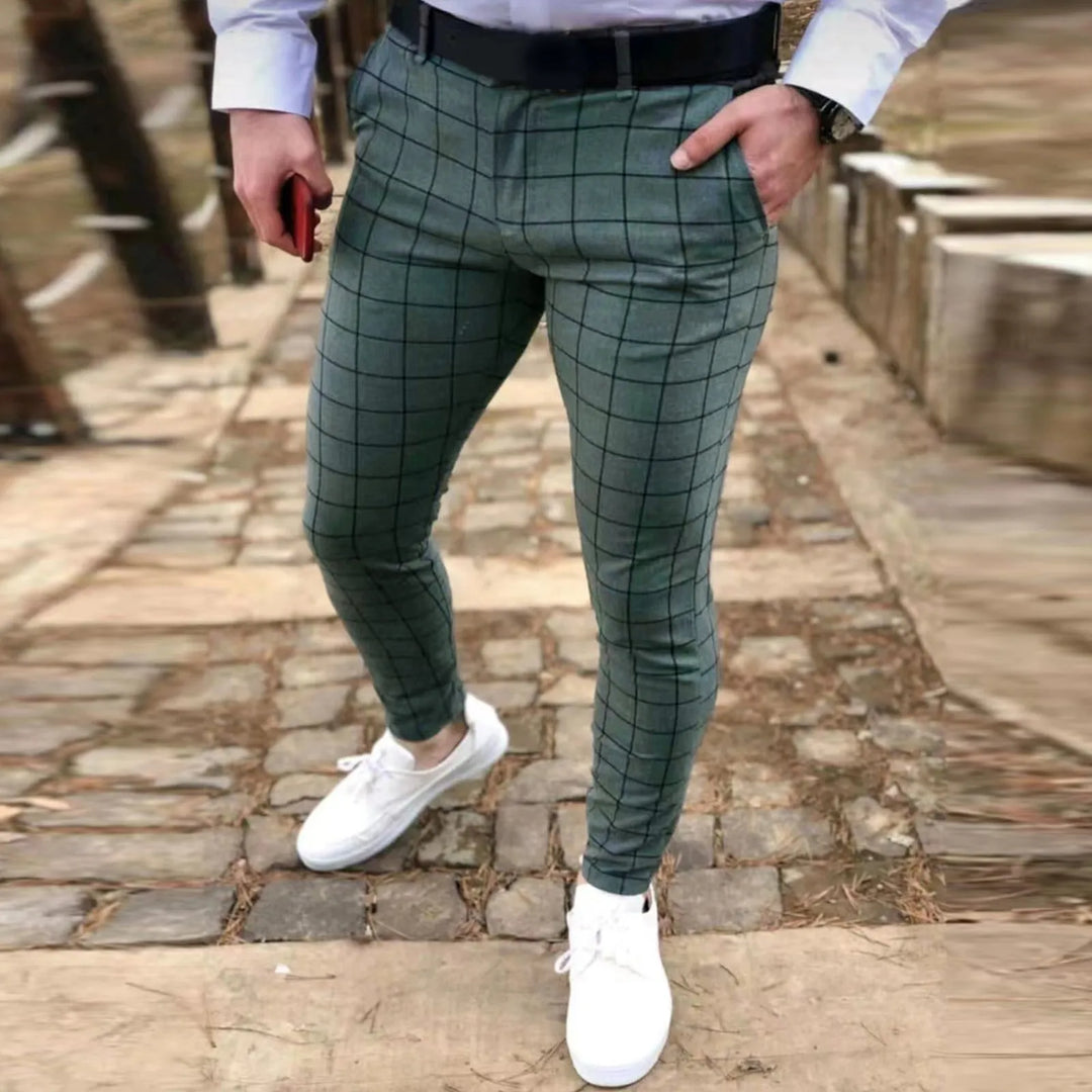 Plaid Classic Casual Trousers