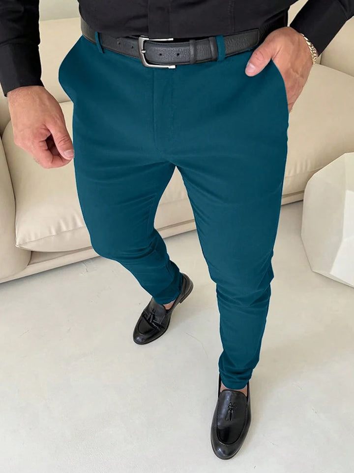 Vintage Slim Fit Suit Trousers