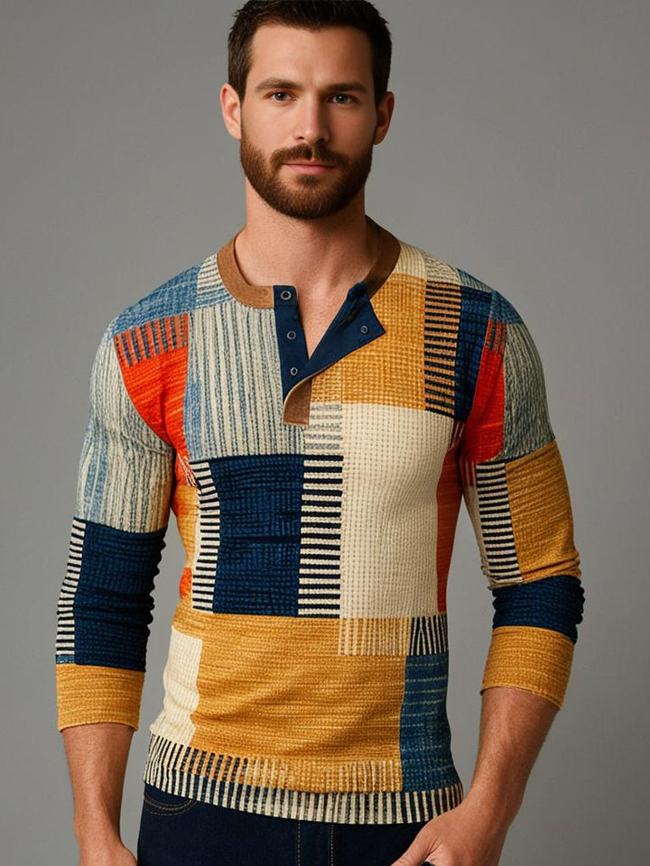 Artisan Patchwork Henley